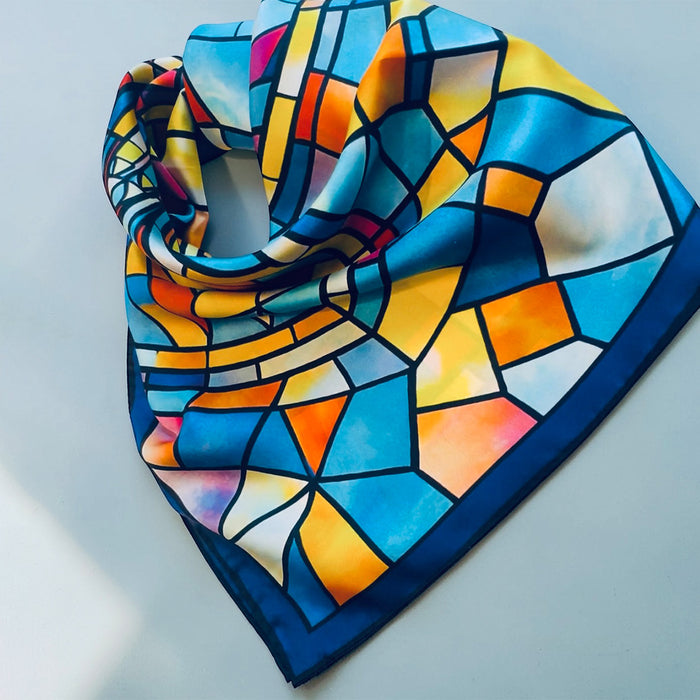 "Luce di Duomo" Silk Twill Scarf